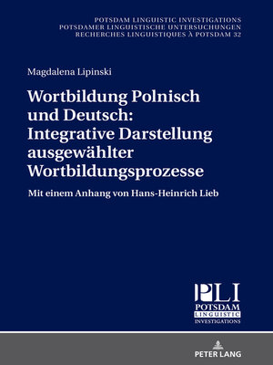 cover image of Wortbildung Polnisch und Deutsch